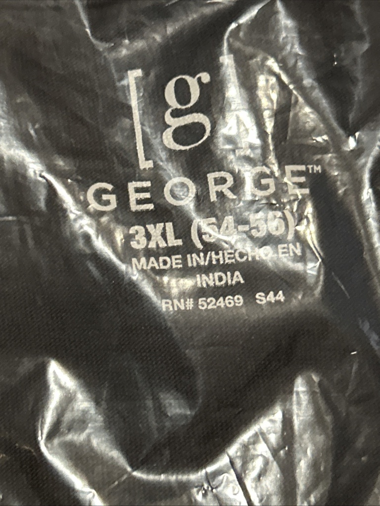 Playera cuello V y corte relajado George  - Tallas Grandes