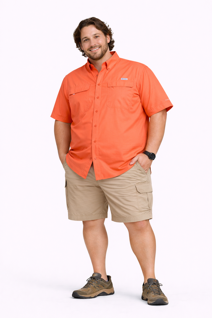 Camisa Manga Corta Columbia Tamiami  - Tallas Grandes