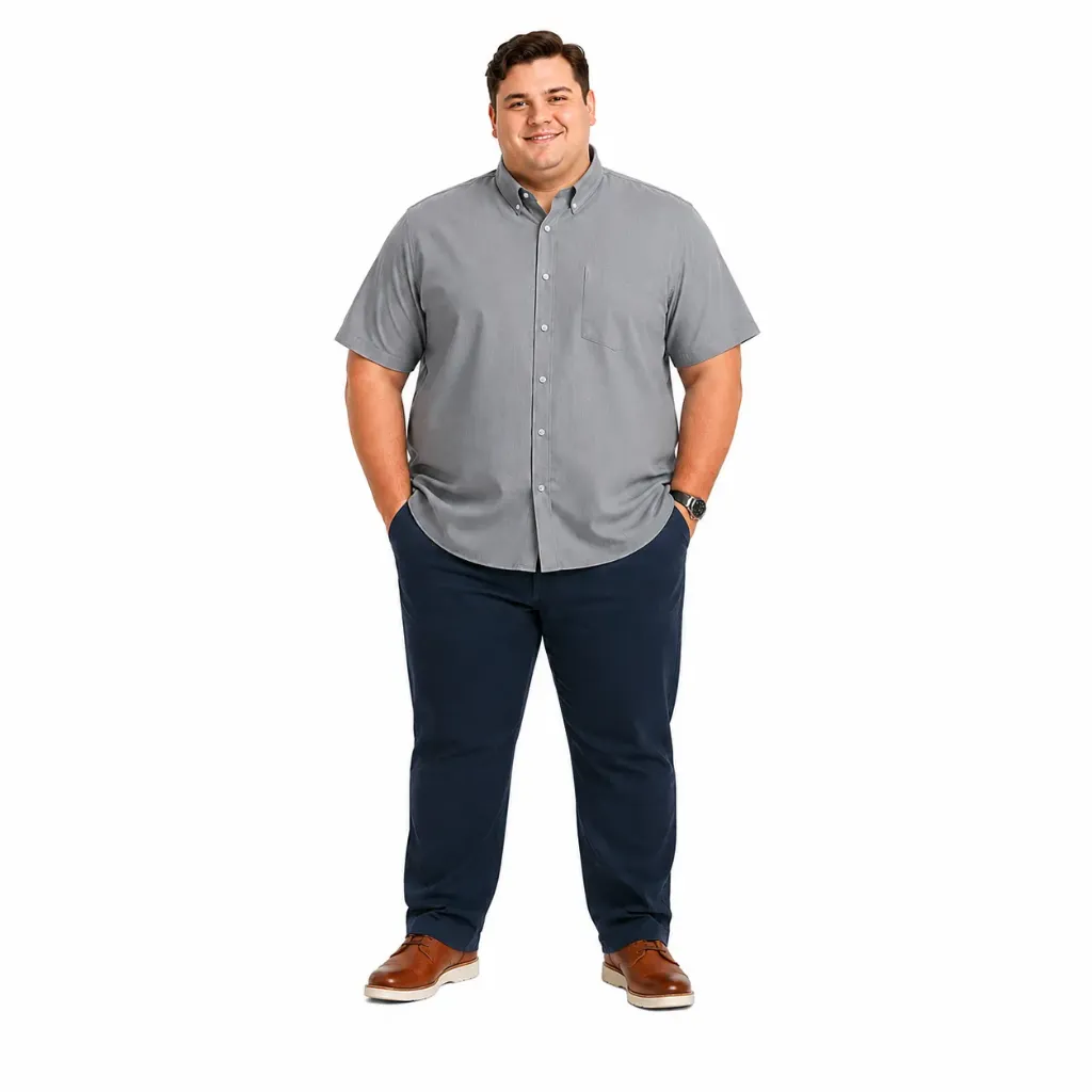 Camisa Manga Corta Con Bolsillo Magnus - Tallas Grandes - II