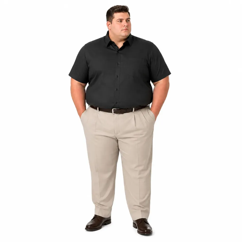 Camisa Manga Corta Corte Semi Ajustado Magnus - Tallas Grandes