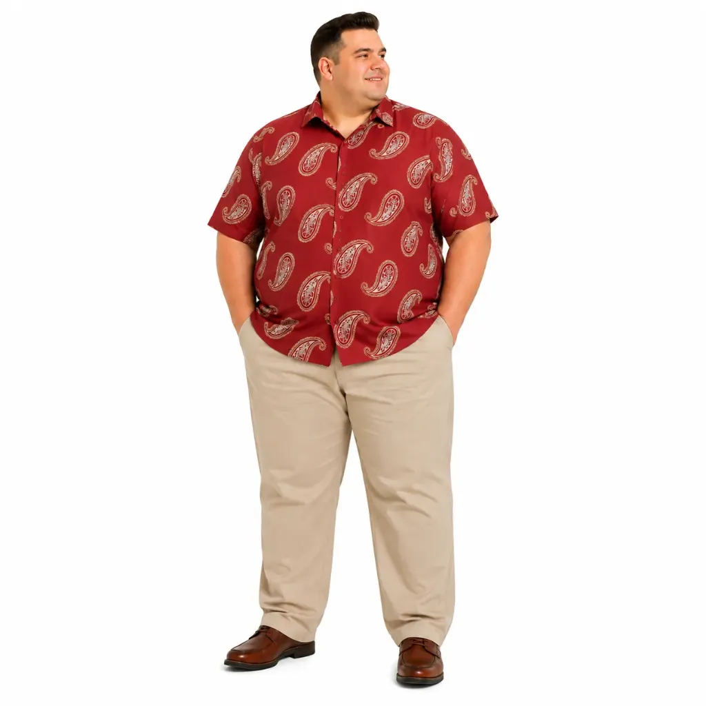 Camisa Manga Corta Hawaiana Original use - Tallas Grandes