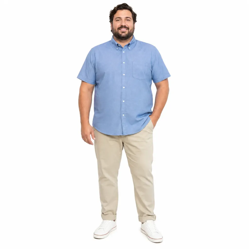 Camisa Manga Corta Lona St. John's Bay - Tallas Grandes