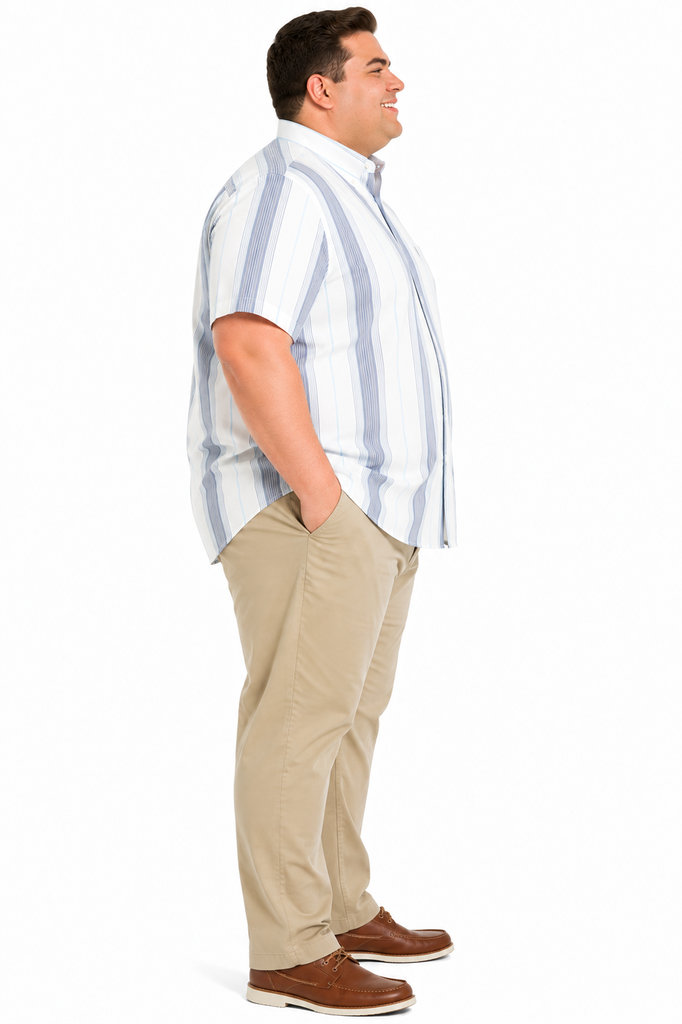 Camisa Manga Corta Rayas St. John's Bay - Tallas Grandes