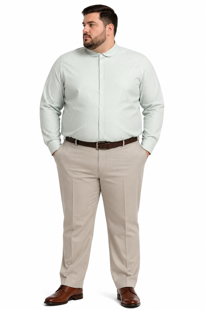 Camisa Manga Larga Corte Semi Ajustado BoohooMan - Tallas Grandes
