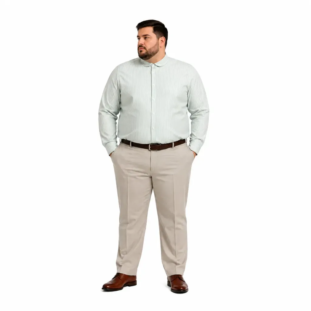 Camisa Manga Larga Corte Semi Ajustado BoohooMan - Tallas Grandes
