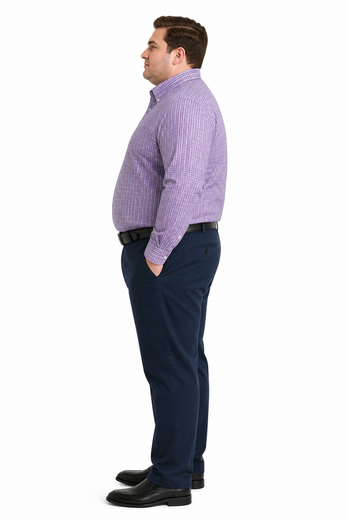 Camisa Manga Larga Cuadros IZOD I - Tallas Grandes