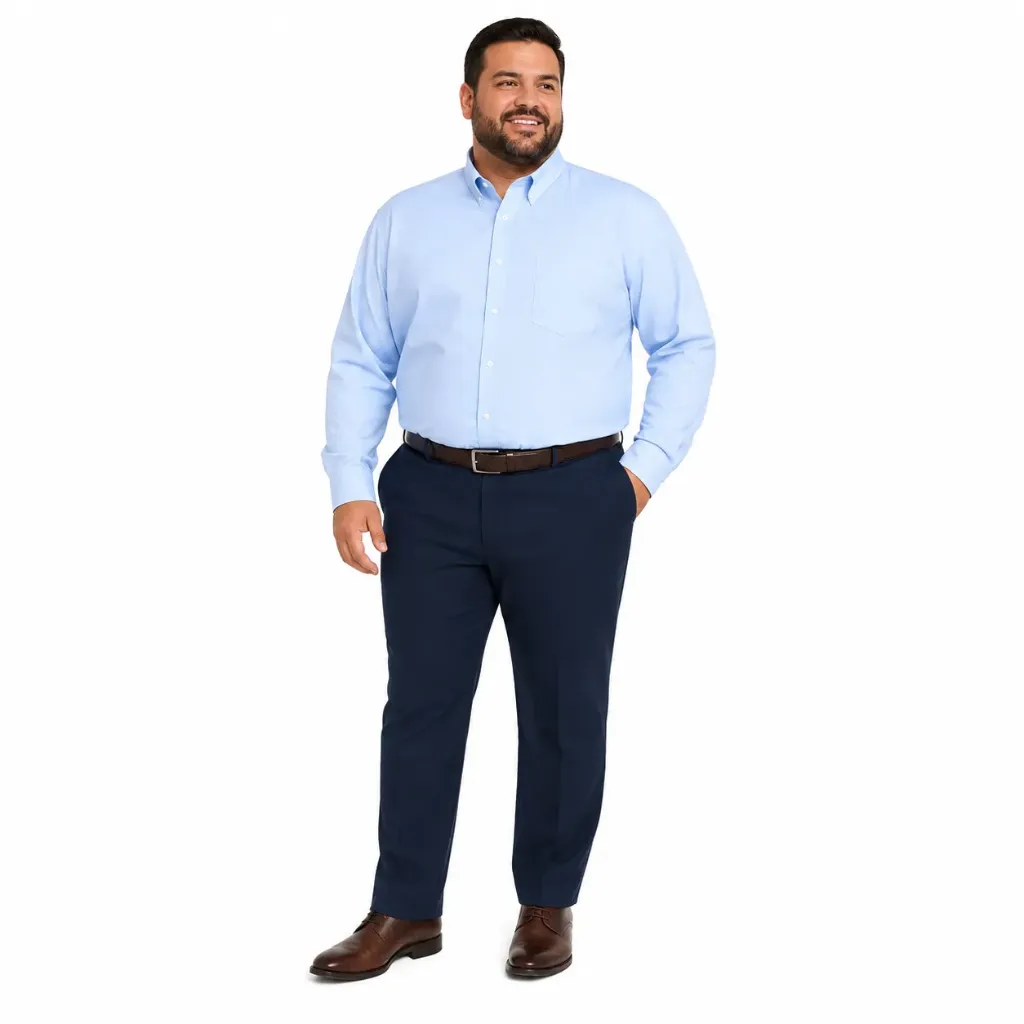 Camisa Manga Larga Líneas Magnus - Tallas Grandes