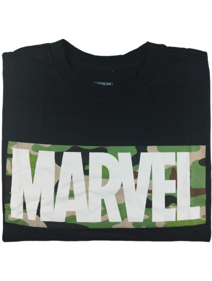 Playera Gráfica Camo Marvel - Tallas Grandes