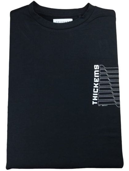 Playera Gráfica Líneas Espalda Thickems - Tallas Grandes