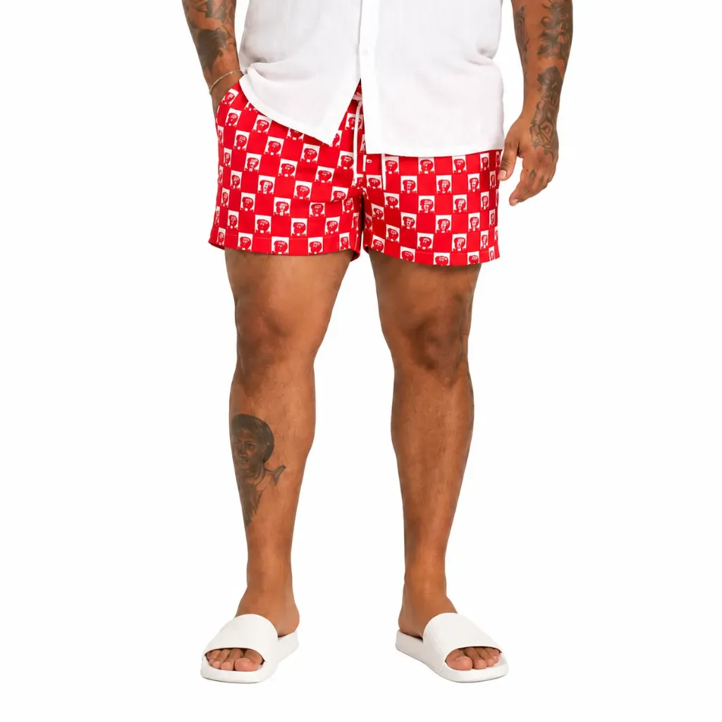 Calzoneta Thickems Estampada - Tallas Grandes (Rojo, 1XL)