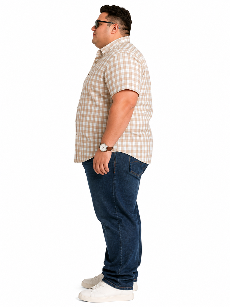 Camisa Manga Corta George - Tallas Grandes