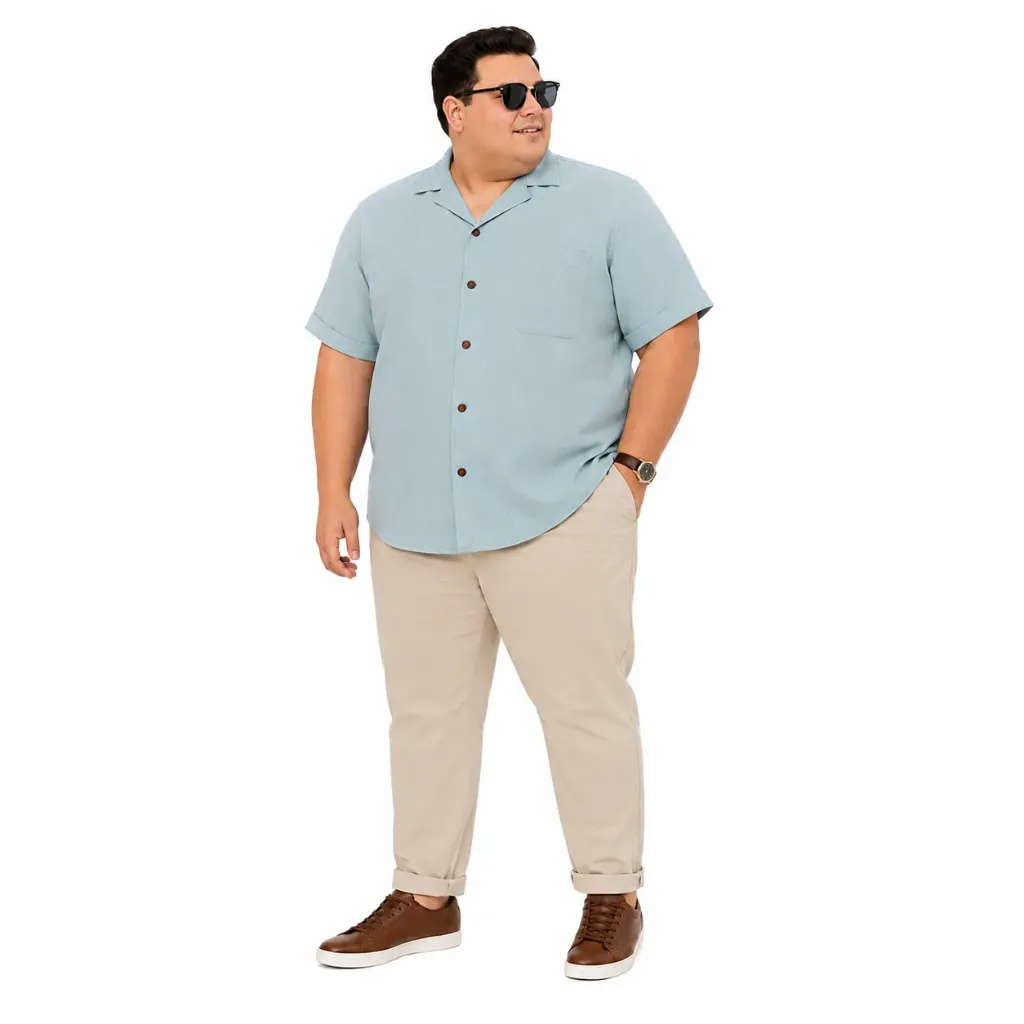 Camisa Manga Corta Hawaiana Flores St. John's Bay - Tallas Grandes