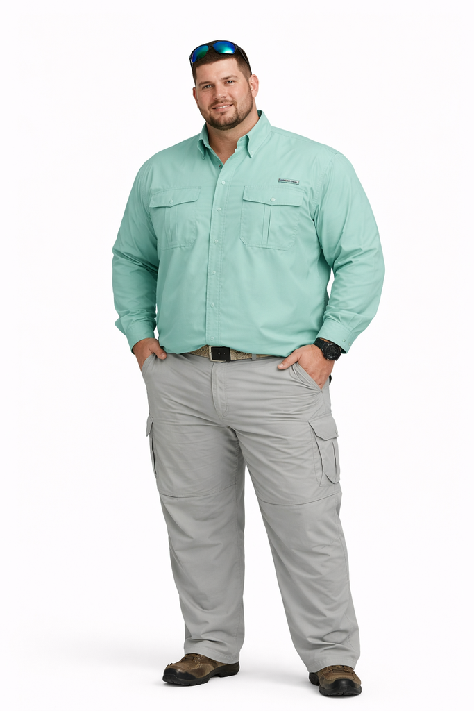 Camisa Manga Larga Columbia Bahama  - Tallas Grandes