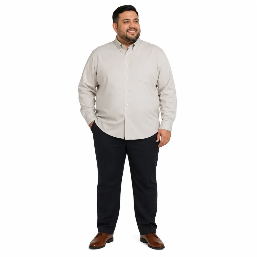 Camisa Manga Larga Con Bolsillo Magnus - Tallas Grandes