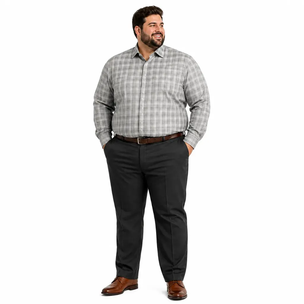 Camisa Manga Larga Cuadros Van Heusen - Tallas Grandes (2XL)
