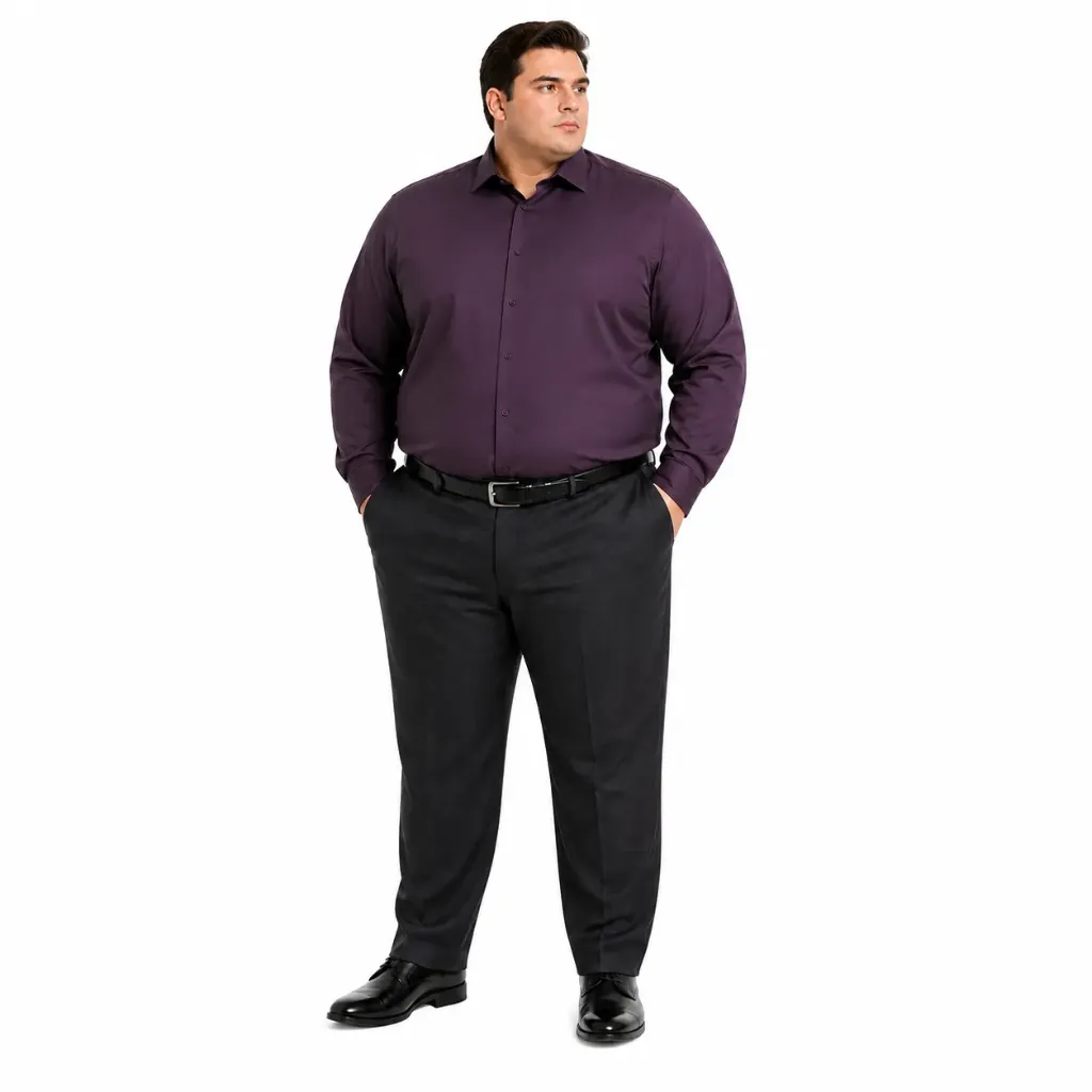 Camisa Manga Larga Stylus - Tallas Grandes (Corinto, 2XL)