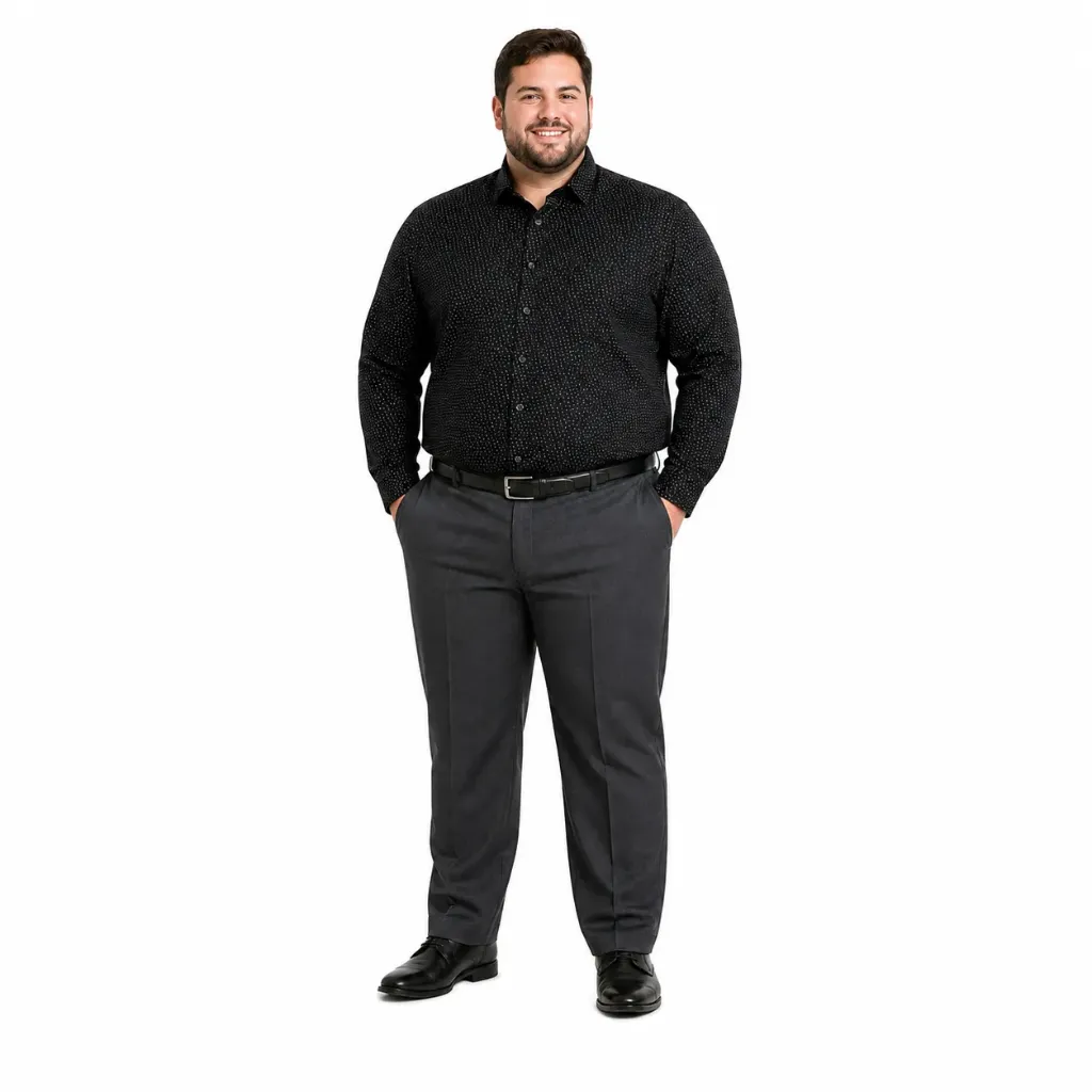 Camisa Manga Larga Textura Van Heusen - Tallas Grandes (2XL)