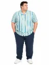 Camisa Manga Corta Rayas Arizona - Tallas Grandes