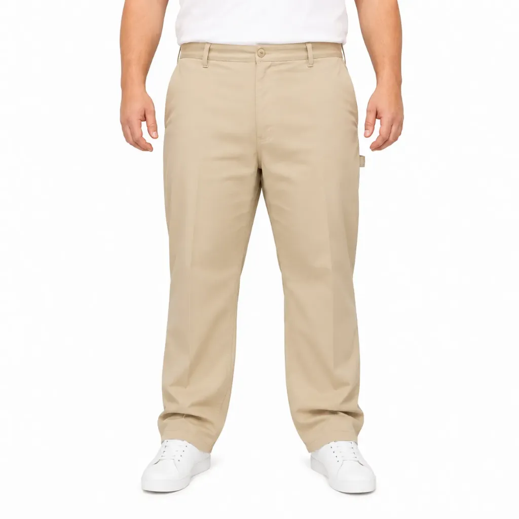 Pantalón Casual George - Tallas Grandes (Beige, 40, 30, Regular)