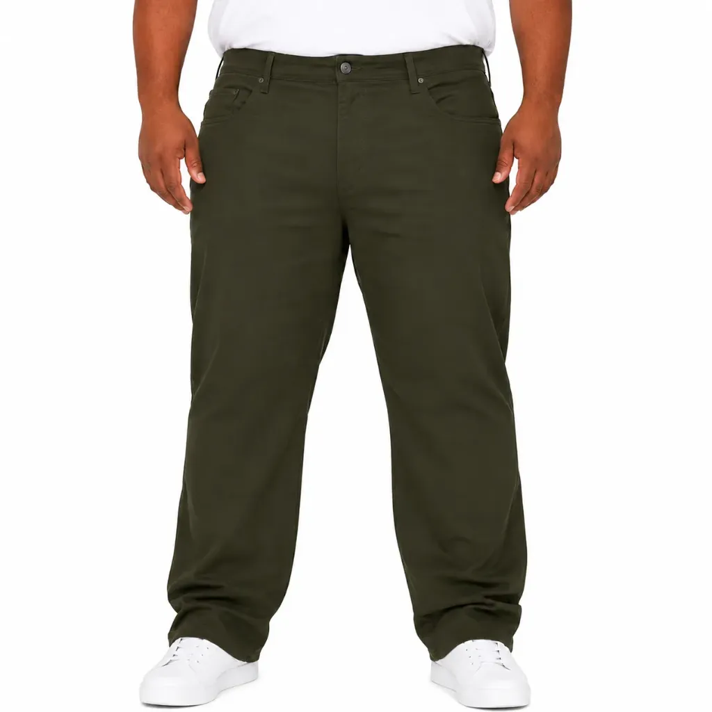Pantalón Casual Mutual Weave - Tallas Grandes (Verde, 46)
