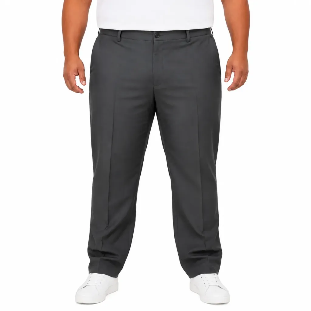 Pantalón Casual Performance Stretch Ben Hogan - Tallas Grandes (Gris, 46, 30)