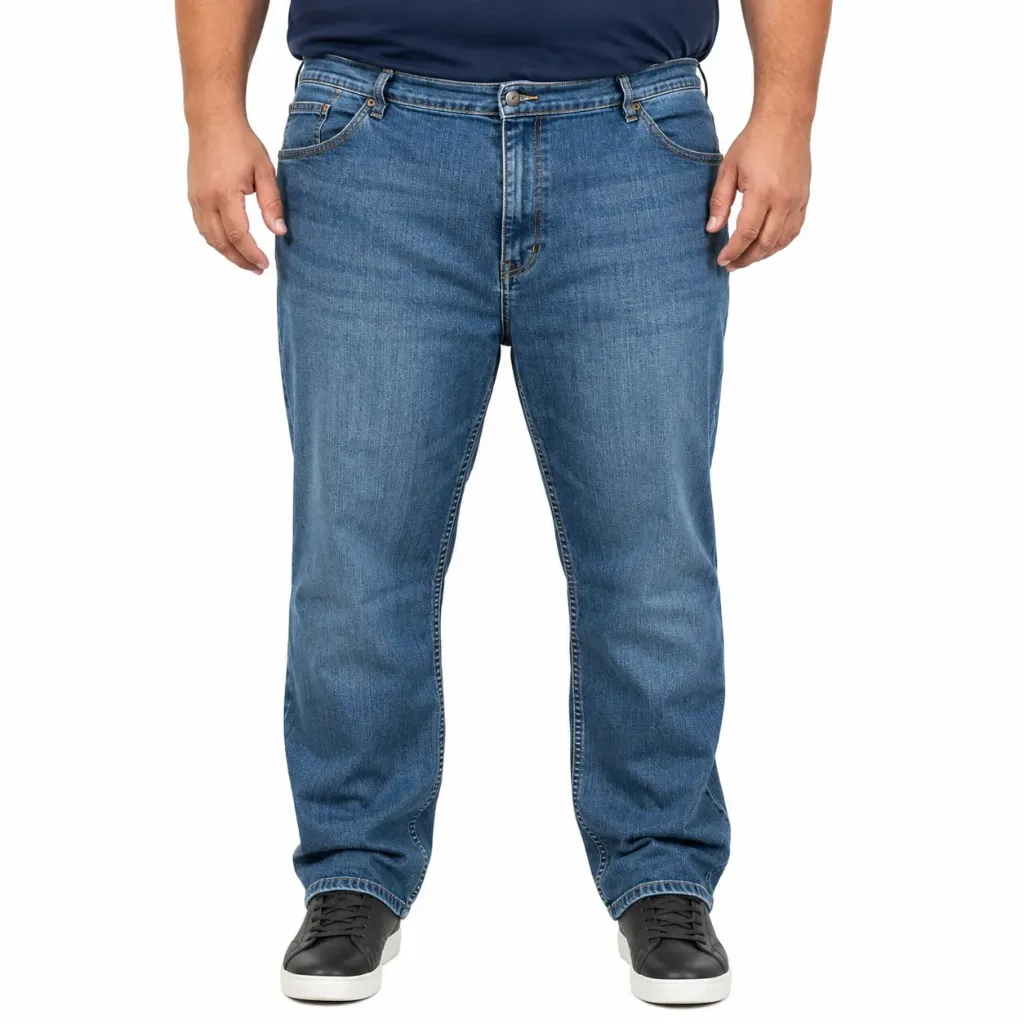 Pantalón de Lona Stretch Wrangler - Tallas Grandes - 1097FXVST (Azul, 40, 30)
