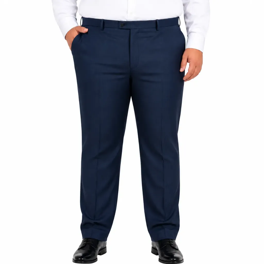 Pantalón Formal Mode XL - Tallas Grandes (Azul, 48)