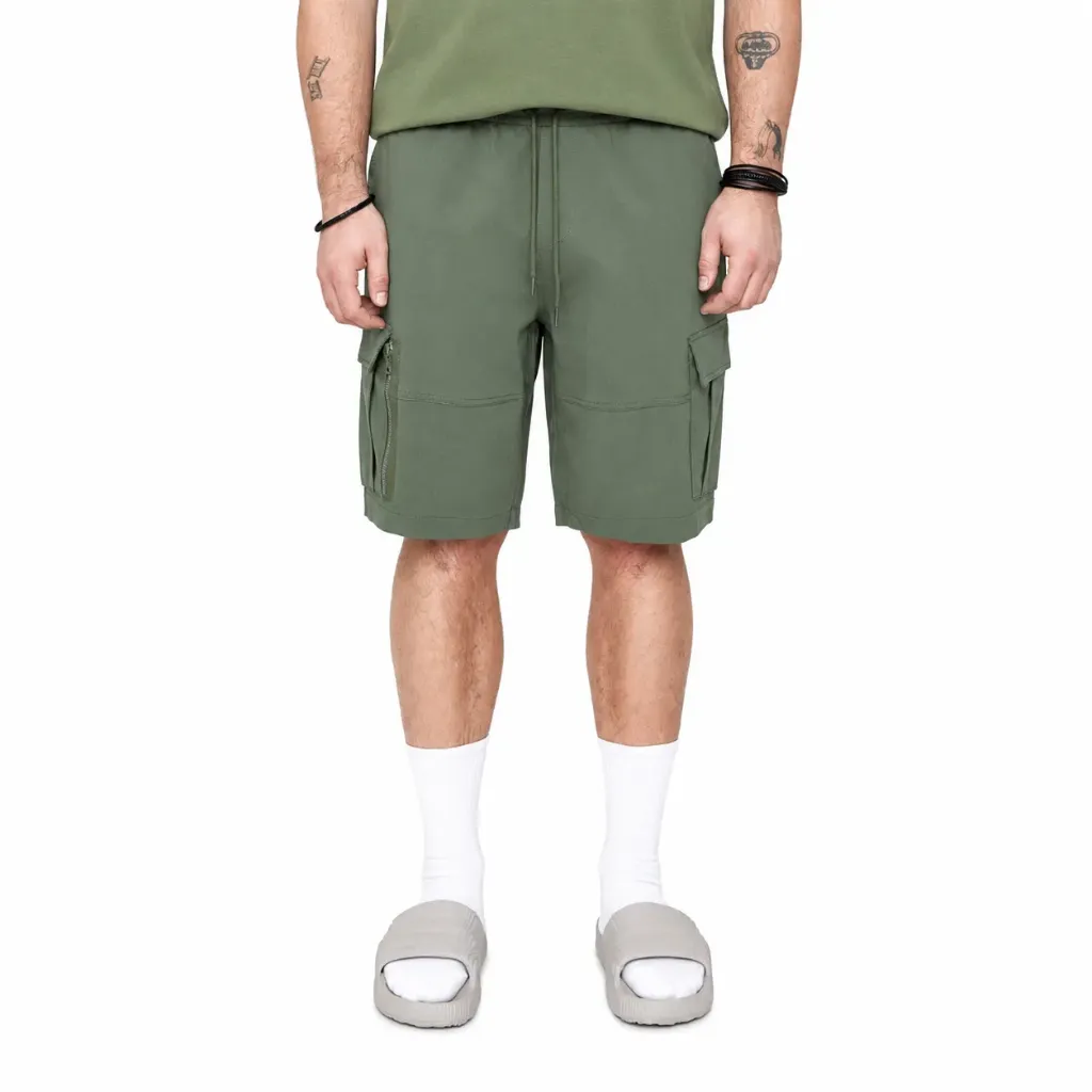 Pantaloneta Casual Cargo Thickems - Tallas Grandes - 103203 (Verde, 1XL)
