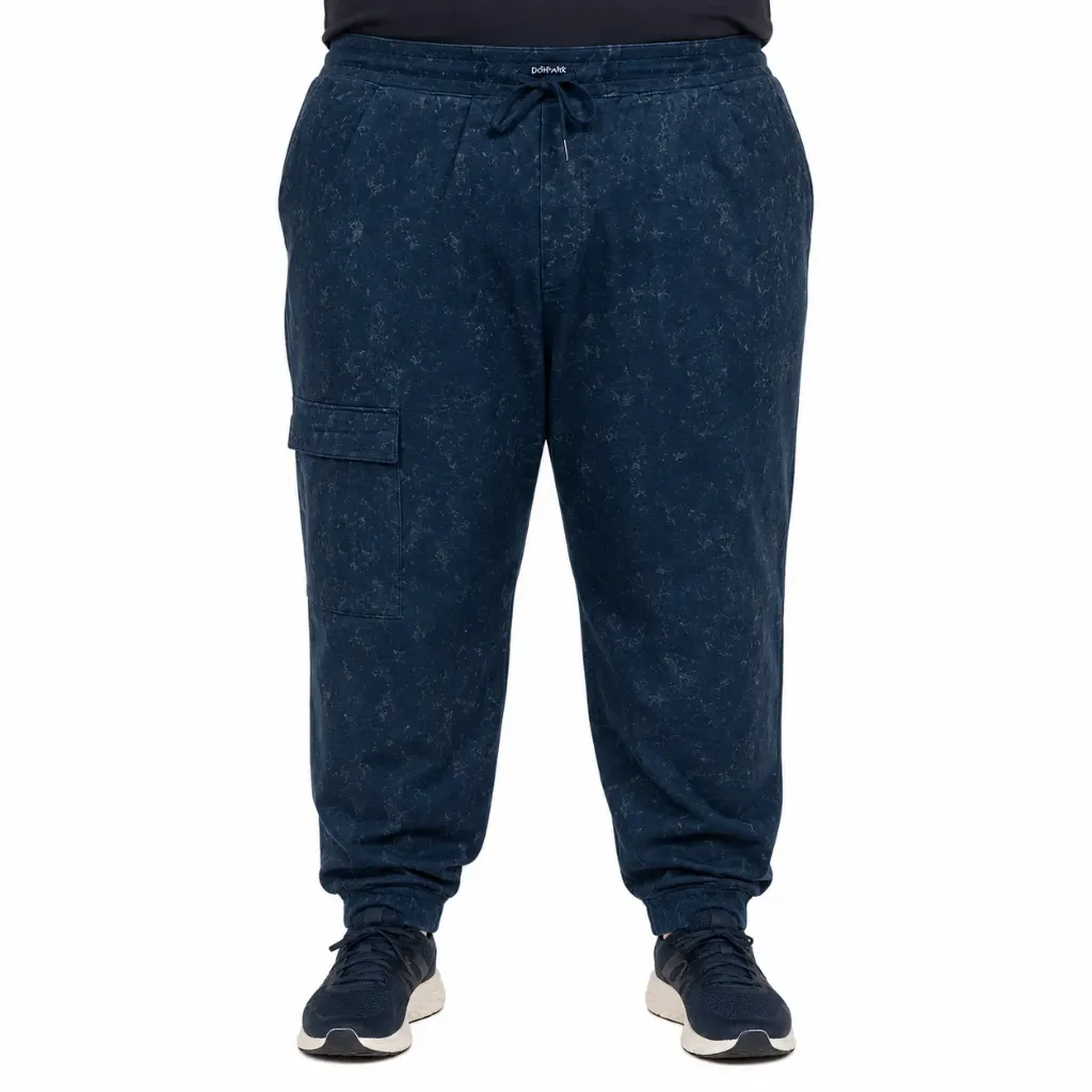 Pants Cargo Marmoleado Athletic Works - Tallas Grandes (Verde, 3XL)