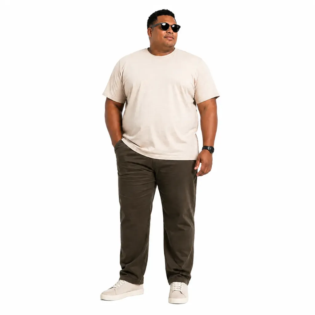 Playera  Goodfellow - Tallas Grandes (Beige, 2XL)