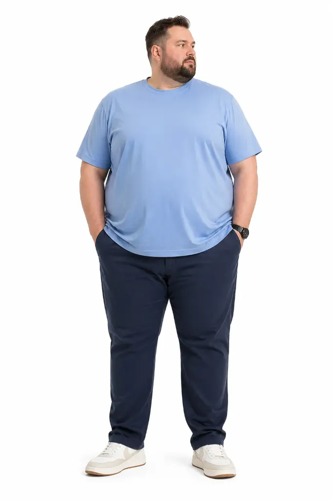 Playera  Goodfellow - Tallas Grandes - II (Celeste)