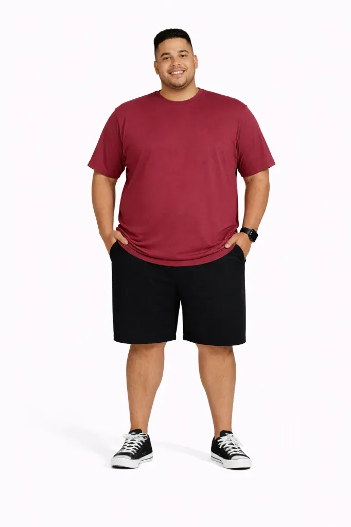 Playera Athletic Works - Tallas Grandes (Corinto, 2XL)