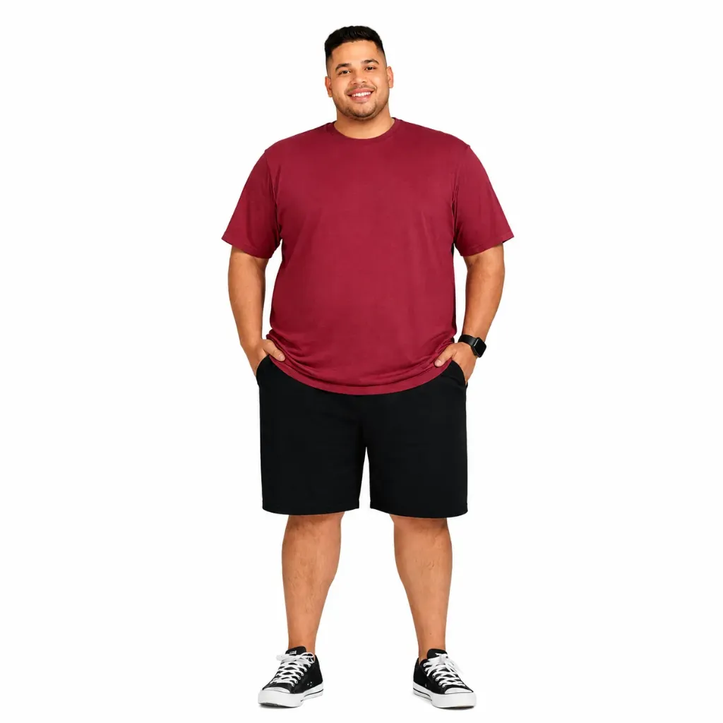 Playera Athletic Works - Tallas Grandes (Corinto, 2XL)