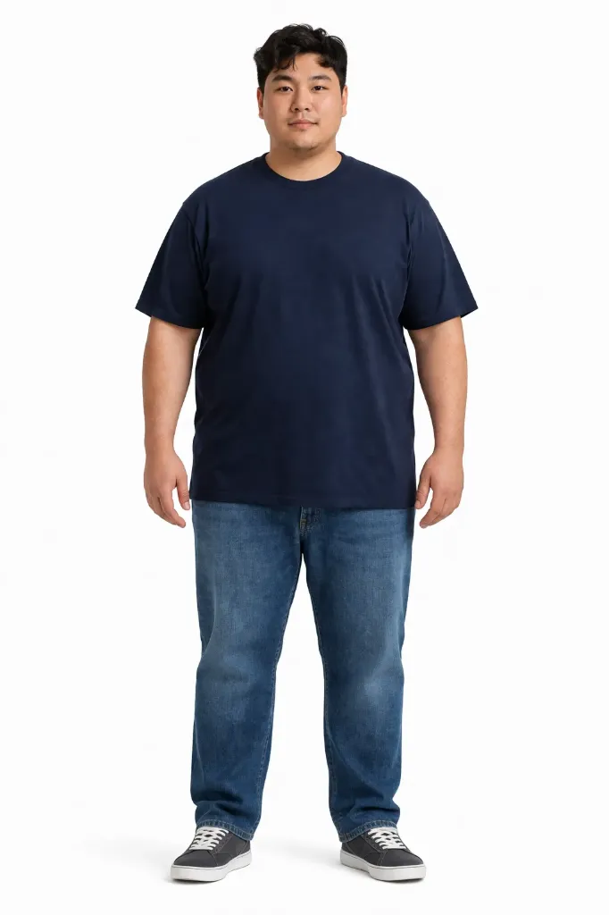Playera Blind Blust - Tallas Grandes (Azul Oscuro, 1XL)
