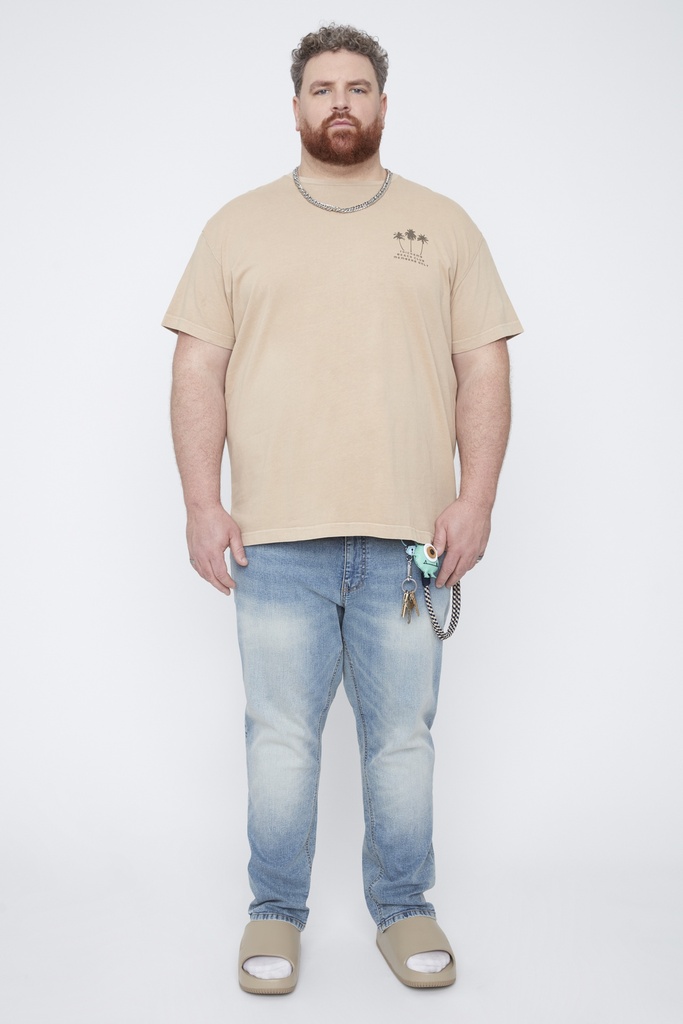 Playera Gráfica Palmeras Espalda Thickems - Tallas Grandes (2XL)