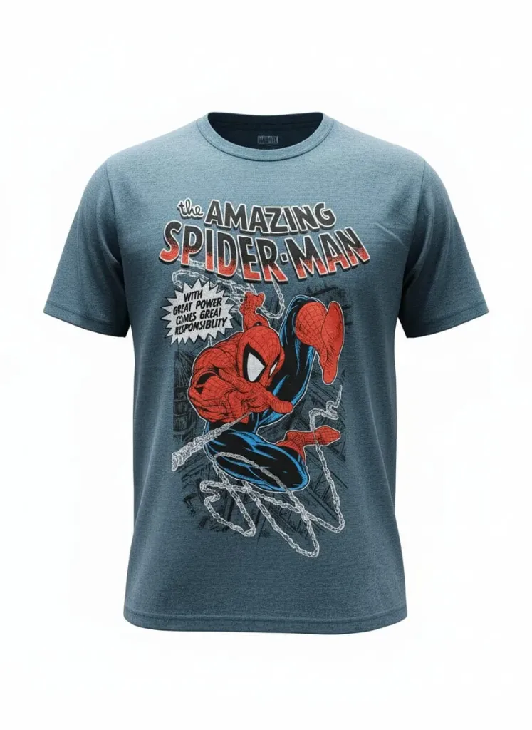 Playera Gráfica Spiderman Comic - Tallas Grandes (3XL)