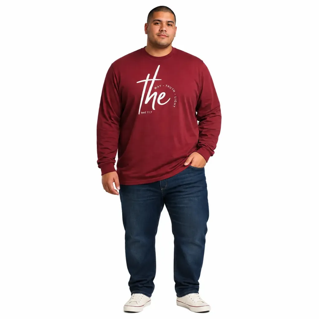 Playera Manga Larga THE Mode XL - Tallas Grandes (1XL)
