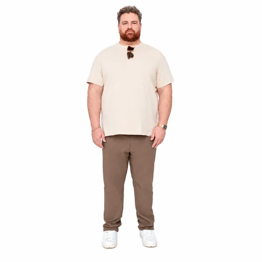 Playera Thickems - Tallas Grandes (Beige, 2XL)