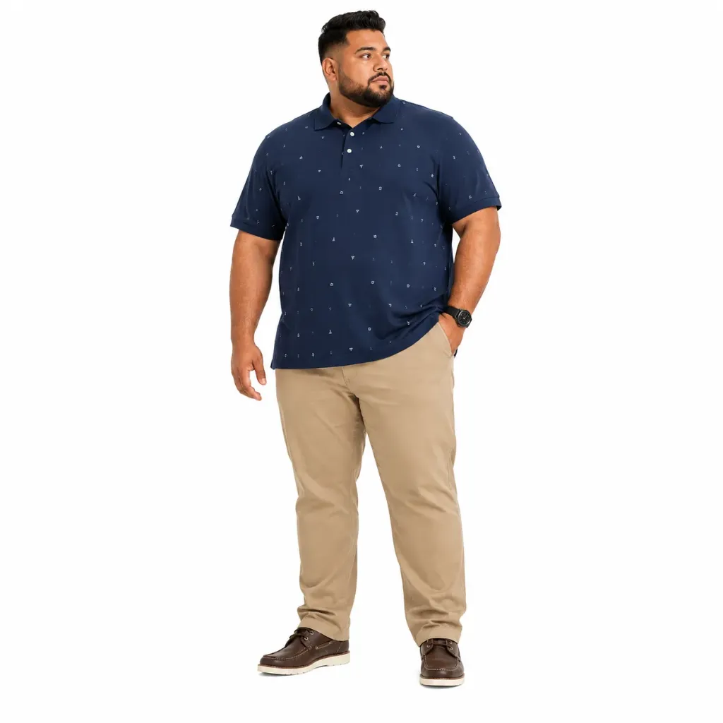 Polo Estampado Veleros Planet B - Tallas Grandes (4XL)