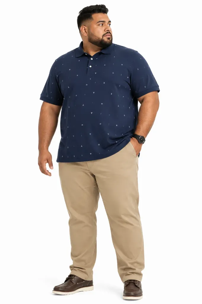Polo Estampado Veleros Planet B - Tallas Grandes (4XL)