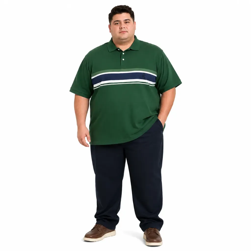 Polo IZOD - Tallas Grandes (Verde, 2XL)