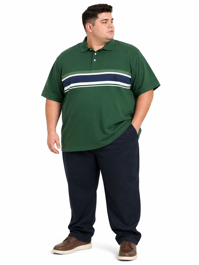Polo IZOD - Tallas Grandes (Verde, 2XL)