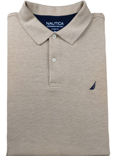 Polo Nautica - Tallas Grandes (Beige, 2XL)