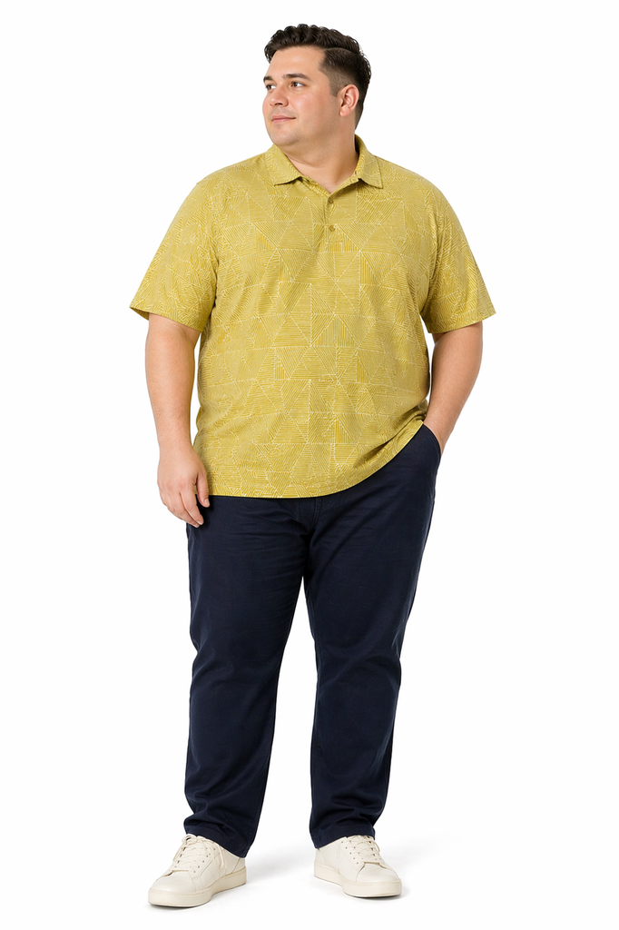 Polo Stylus - Tallas Grandes (Amarillo, 2XL)