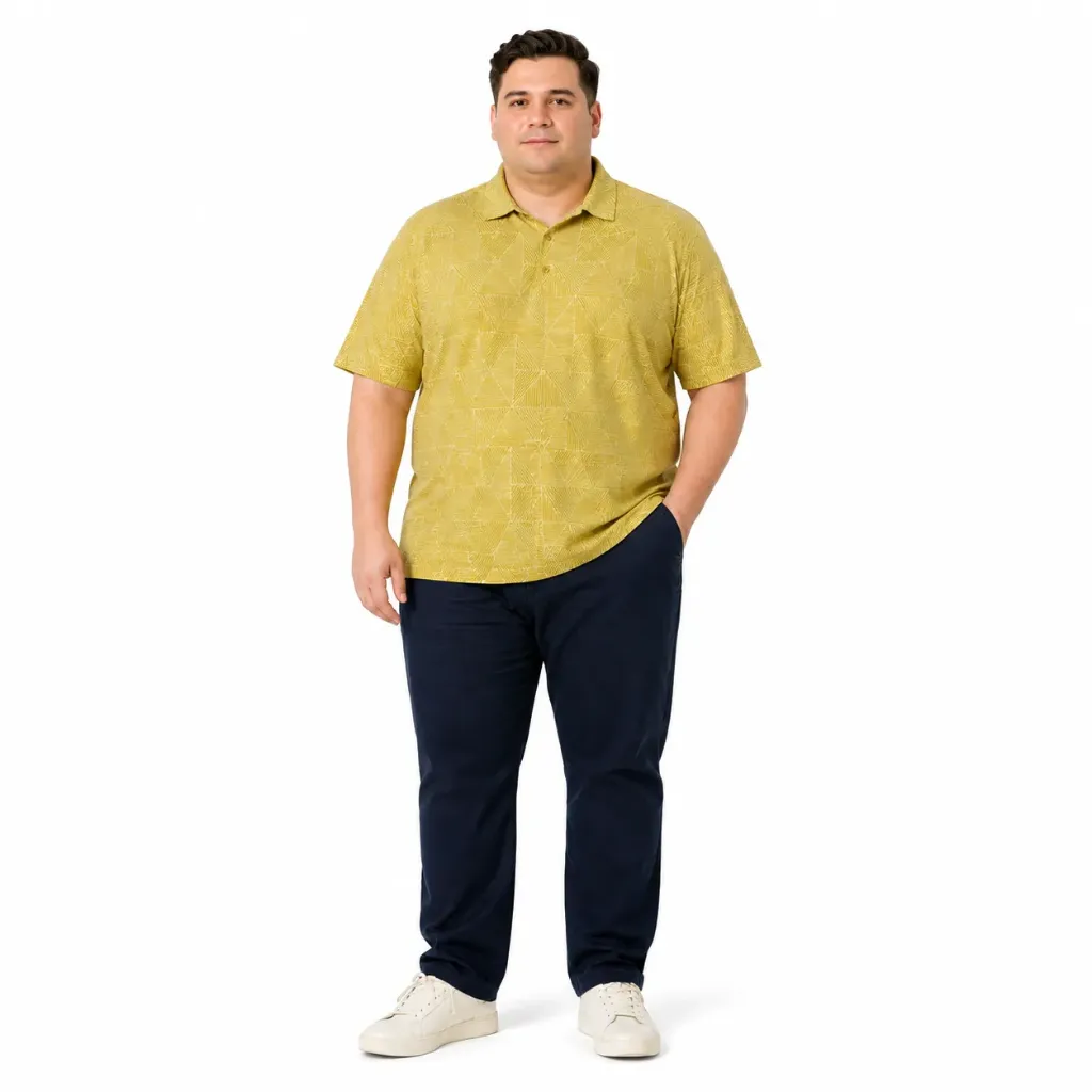 Polo Stylus - Tallas Grandes (Amarillo, 2XL)