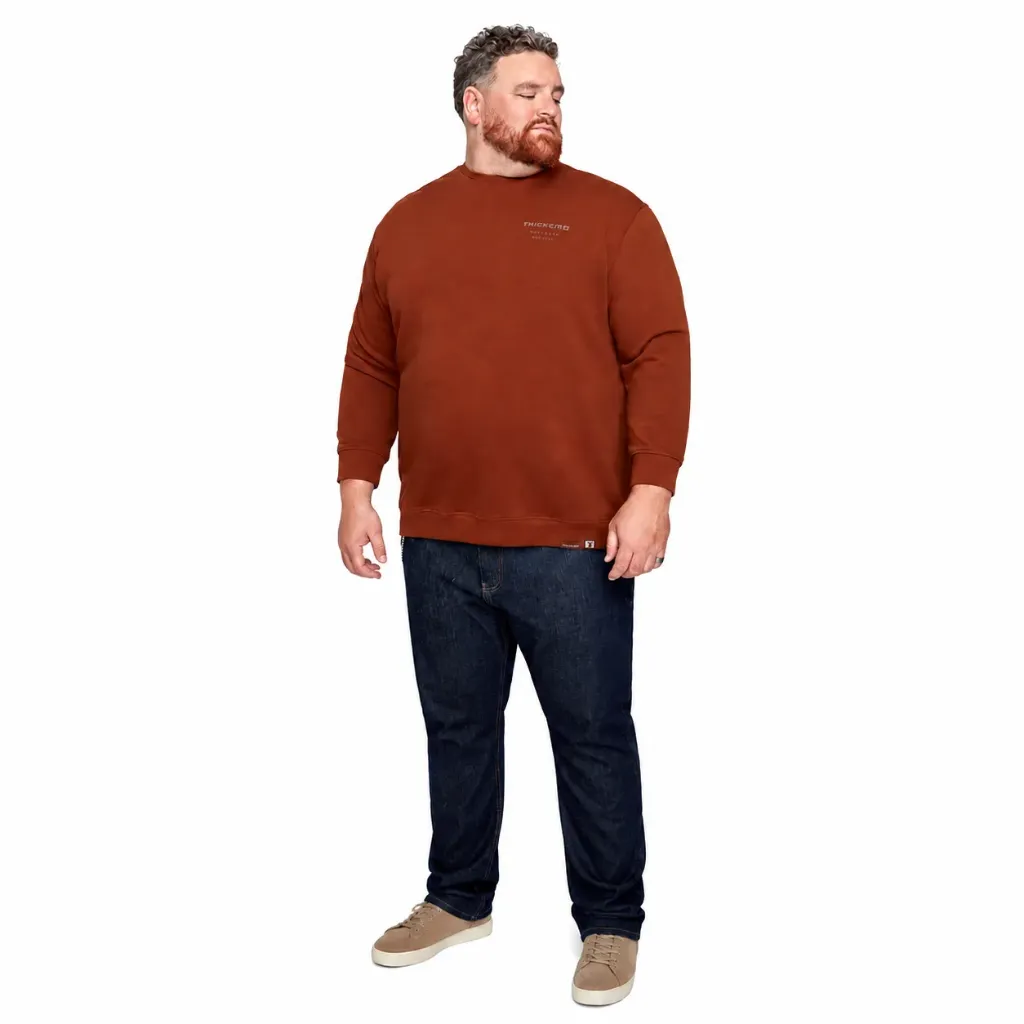 Sudadero Ligero Logo Thickems - Tallas Grandes (Cobre, 2XL)