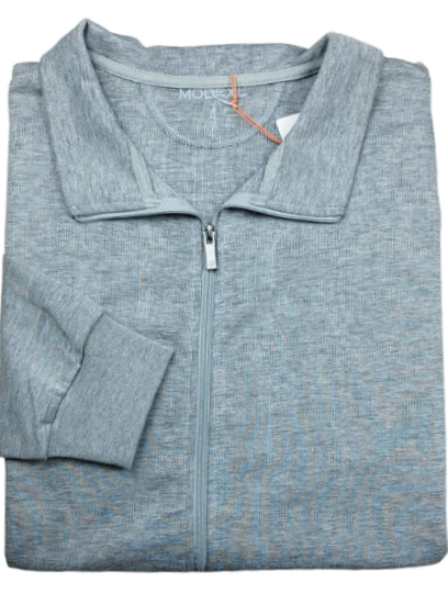 Suéter Con Zipper Mode XL - Tallas Grandes (Gris, 4XL)