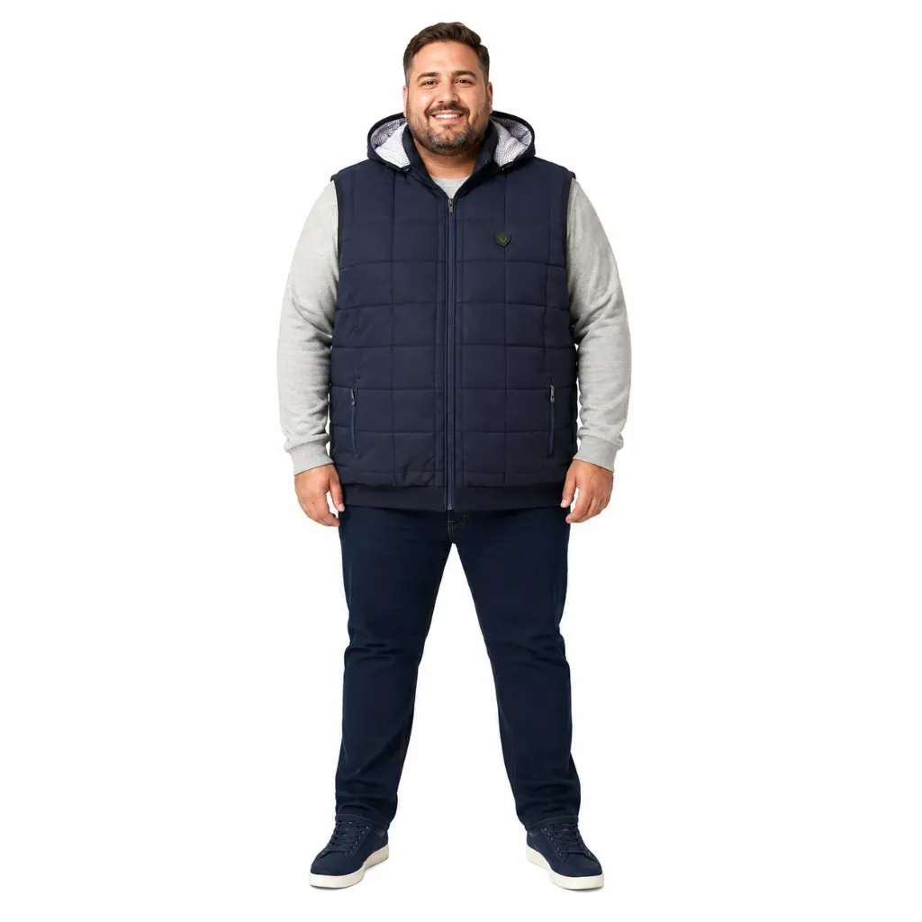 Chaleco Acolchado Con Capucha Mode XL - Tallas Grandes (2XL)
