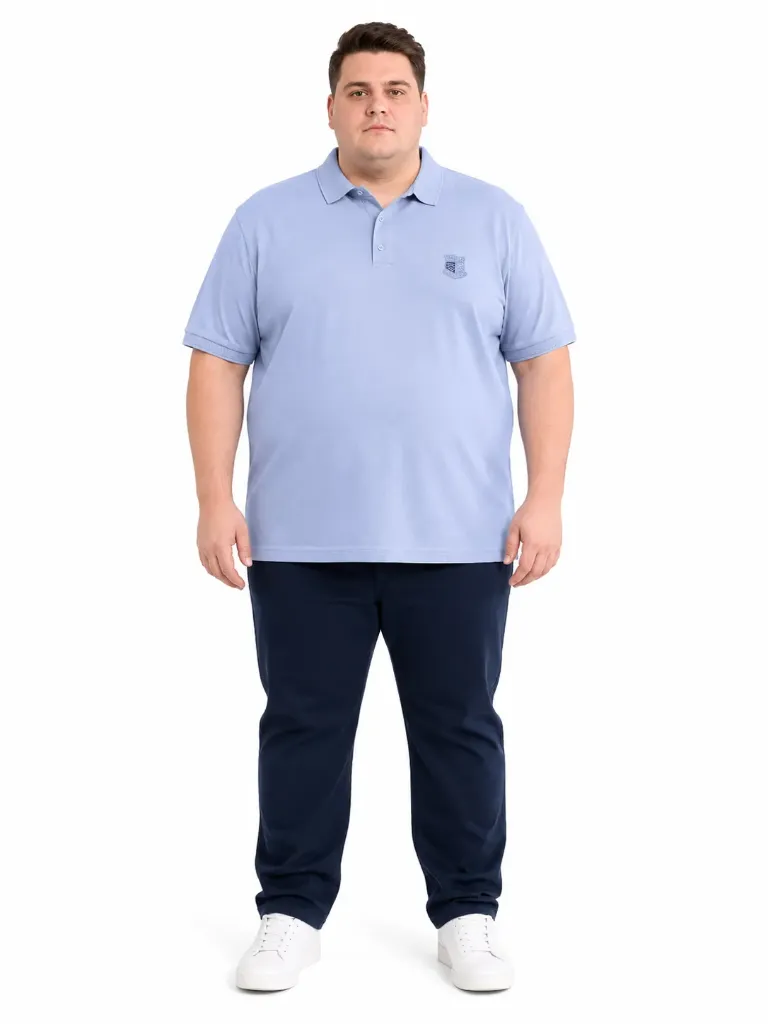 Polo Cuello Con Textura Mode XL - Tallas Grandes - 20553