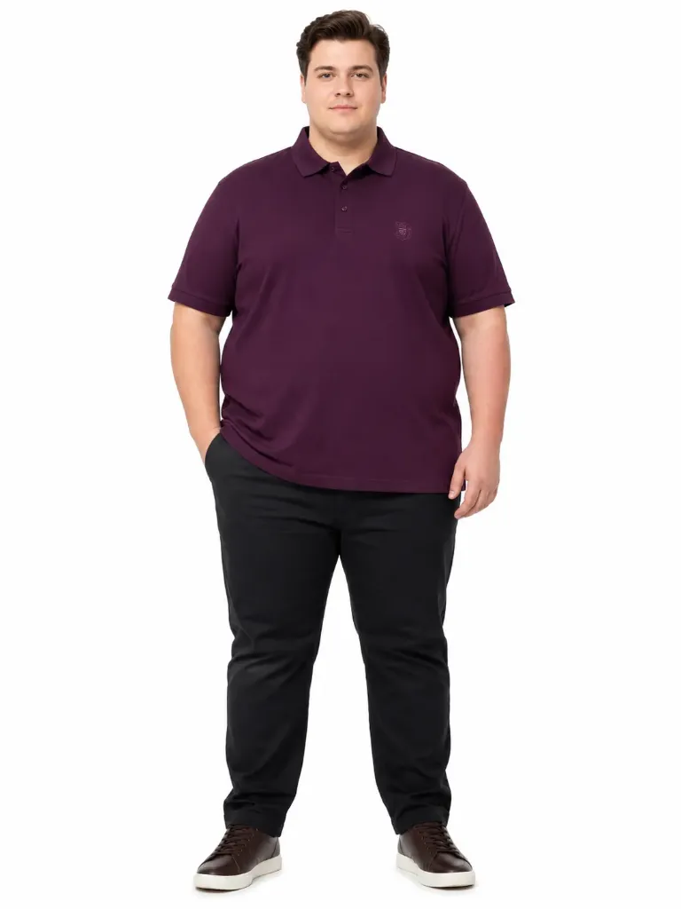 Polo Cuello Con Textura Mode XL - Tallas Grandes - 20553